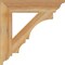 Ekena Millwork Balboa Traditional Rough Sawn Bracket, Western Red Cedar, 4"W x 22"D x 22"H BKT04X22X22BOA01RWR - alternate 3